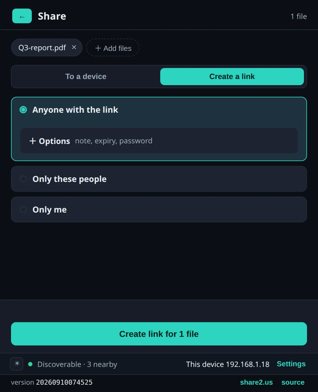 Or make a link